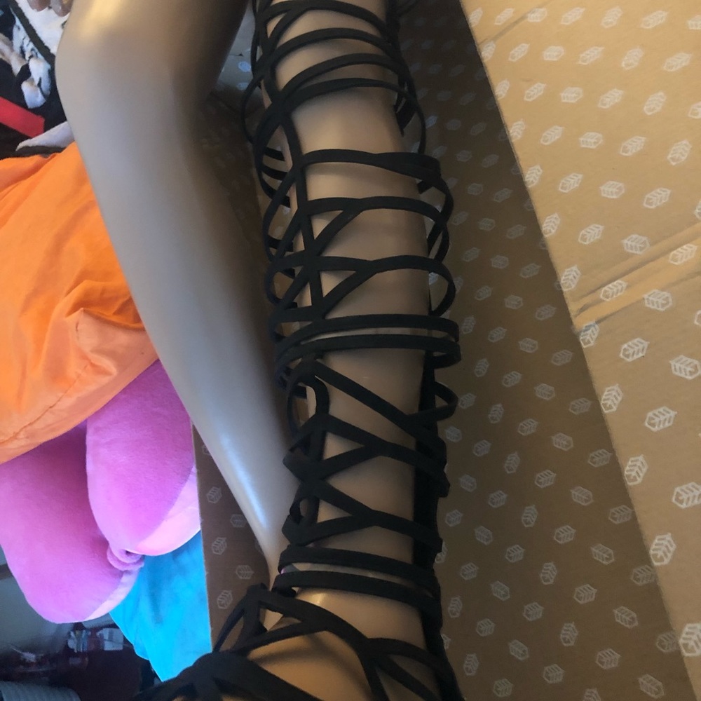 Call it Spring Sexy knee high black heels